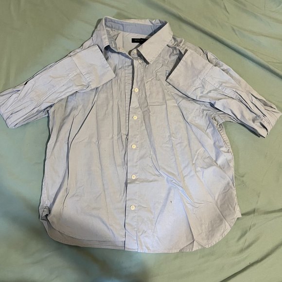 Banana Republic Factory Blue Collar Shirt - Mint Condition, Size Small - Picture 2 of 2
